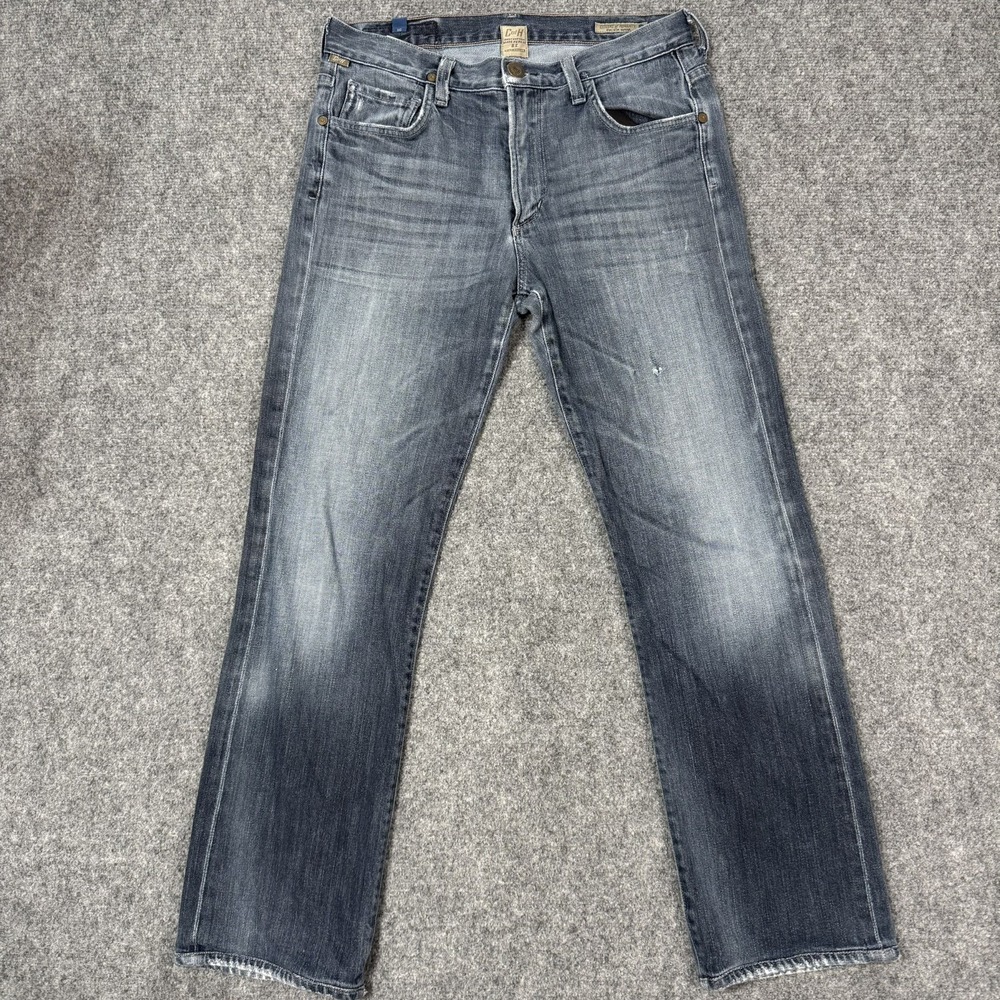 Citizens of Humanity Sid Mens Jeans 31x29 Blue Collar Straight USA Made 6054-104